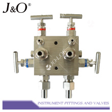 Manifold de valve de 5 manières d&#39;instrument d&#39;acier inoxydable